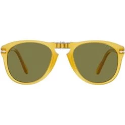 Persol   0PO0714SM Steve McQueen Opal Yellow/Green Glass Polarised Lenses -Fashion Sunglasses Store 0PO0714SM 204 P1 000A result 17265.1683761448.1280.1280