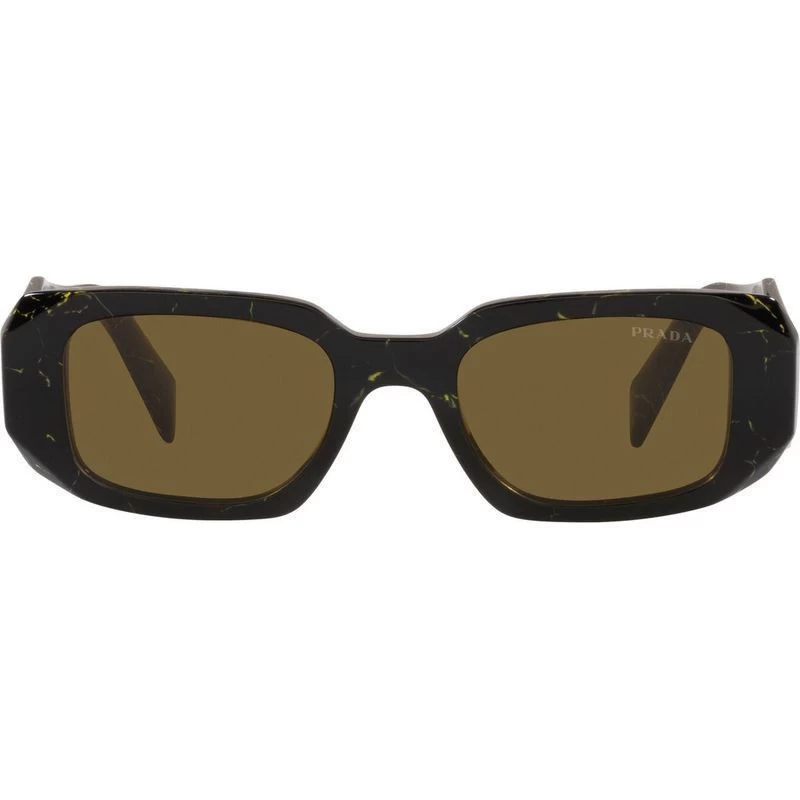 Prada PR17WSF Black And Yellow Marble/Dark Brown Lenses 4 Prada PR17WSF Black And Yellow Marble/Dark Brown Lenses - Image 2
