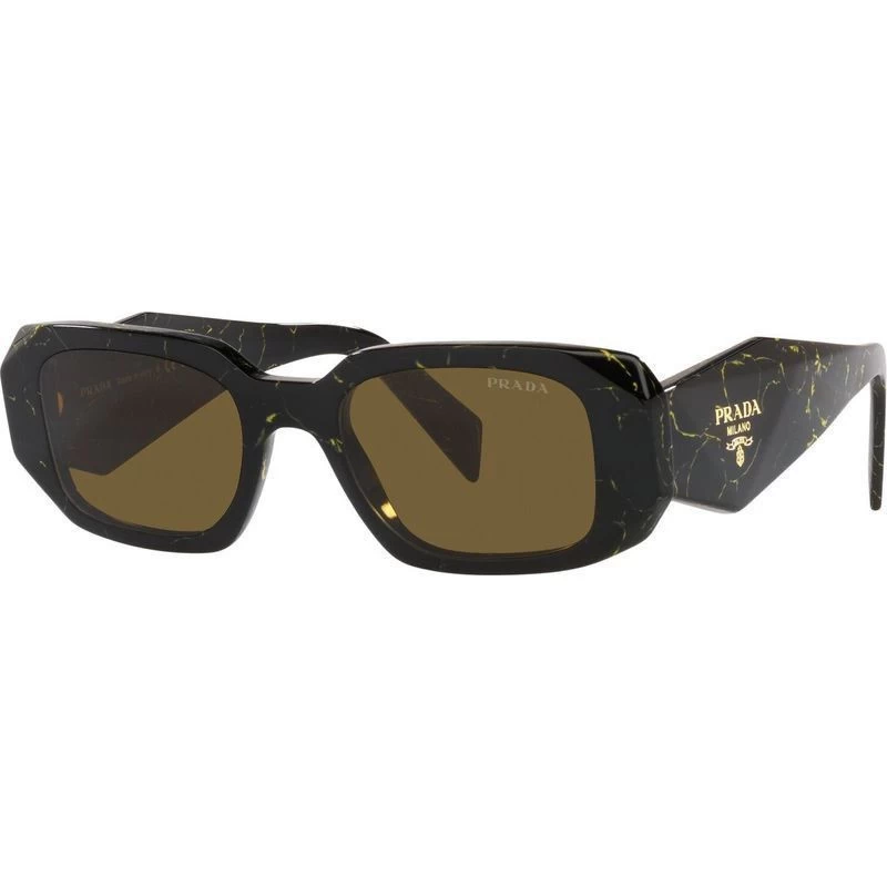 Prada PR17WSF Black And Yellow Marble/Dark Brown Lenses 3 Prada PR17WSF Black And Yellow Marble/Dark Brown Lenses