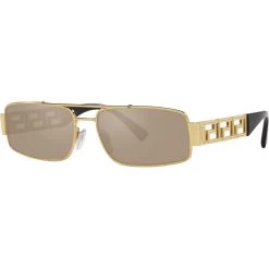 Versace   VE2257 Gold/Light Brown And Dark Gold Mirror Lenses
