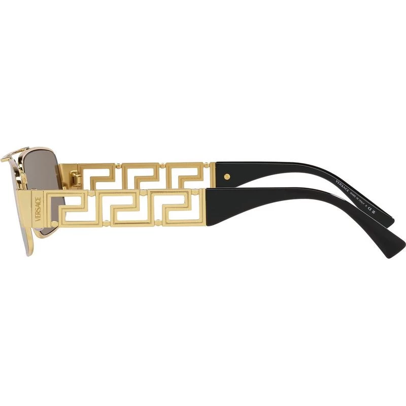 Versace VE2257 Gold/Light Brown And Dark Gold Mirror Lenses 5 Versace VE2257 Gold/Light Brown And Dark Gold Mirror Lenses - Image 3