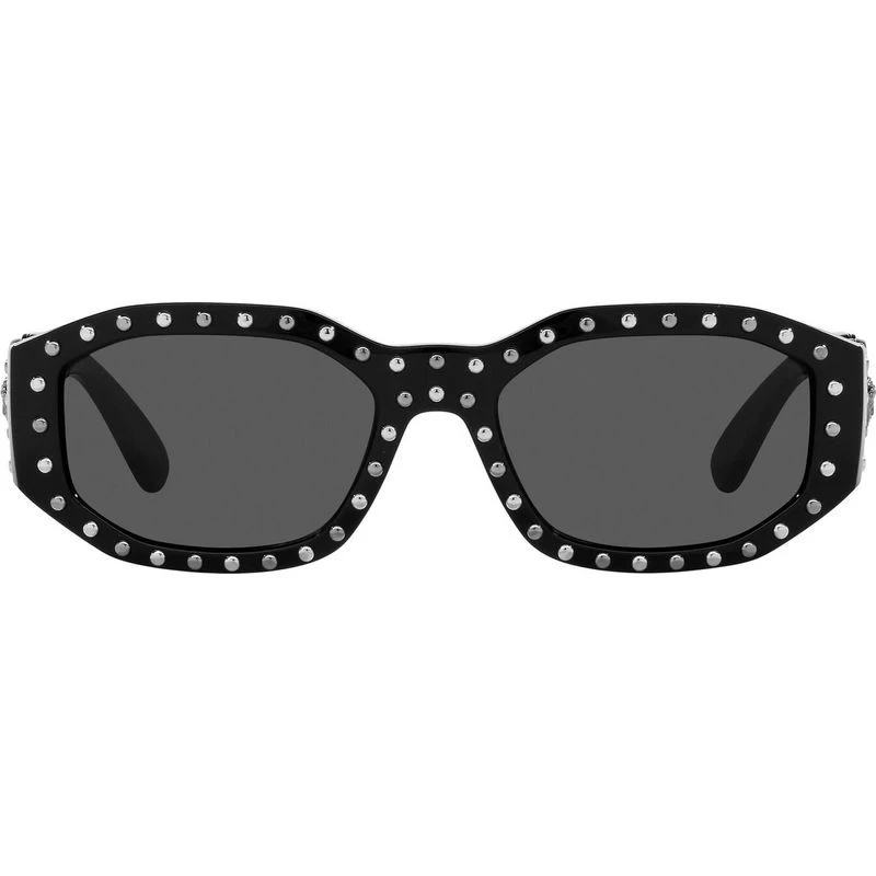 Versace VE4361 Black Silver Studs/Dark Grey Lenses 4 Versace VE4361 Black Silver Studs/Dark Grey Lenses - Image 2