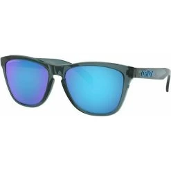 Oakley  Frogskins Crystal Black/Prizm Sapphire Polarised Lenses