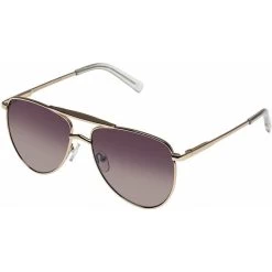 Le Specs   High Fangle Gold/Brown Gradient Flash Mirror Lenses