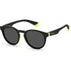 Polaroid Kids   PLD 8048/S Black And Yellow/Grey Polarised Lenses -Fashion Sunglasses Store 204872071CM9 P00 result 58624.1662691439.1280.1280