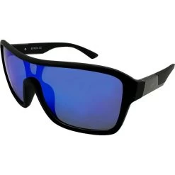 Mangrove Jacks   Byron Matte Black/Ice Blue Mirror Polarised Lenses