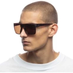 Le Specs   Dirty Magic Matte Tort/Brown Lenses -Fashion Sunglasses Store Le Specs Dirty Magic Matte Tort Sunglasses Face Angle result 26715.1690930323.1280.1280