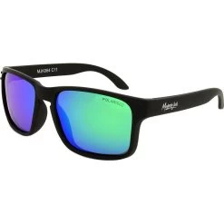 Mangrove Jacks Kids   Mangrove Jacks Kids 064 Matte Black/Green Mirror Polarised Lenses