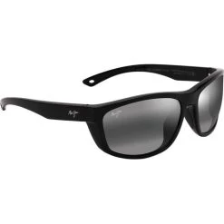 Maui Jim   Nu'u Landing Black Gloss And Black Rubber/Neutral Grey Glass Polarised Lenses