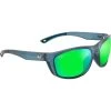 Maui Jim   Nu'u Landing Matte Teal And Aquamarine Rubber/Maui Green Glass Polarised Lenses -Fashion Sunglasses Store Nuu Landing GM869 03 Quarter result 03710.1690172627.1280.1280