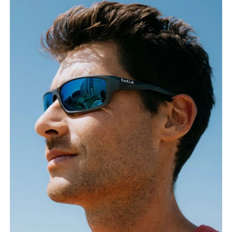 Bolle Cerber Matte Black/Sky Blue Mirror Polarised Lenses 4 Bolle Cerber Matte Black/Sky Blue Mirror Polarised Lenses - Image 2