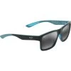 Maui Jim   The Flats Black And Teal Stripes/Neutral Grey Glass Polarised Lenses -Fashion Sunglasses Store The Flats 897 02 Quarter result 76470.1689724497.1280.1280