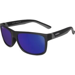 Spotters Kids   Wombat Kids Matte Black And Grey/Purple Mirror Polarised Lenses