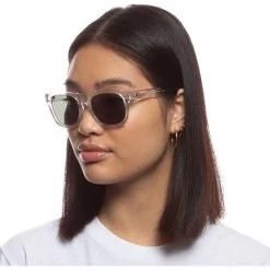 Le Specs   Petty Trash - Le Sustain Crystal Clear/Green Lenses -Fashion Sunglasses Store pettyclear4 result 68852.1675234887.1280.1280